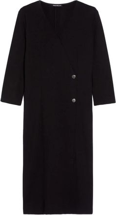 Pennyblack Stretch viscose jurk met V-hals - Dames - Casual kleedjes - Zwart - S - Kleedjes