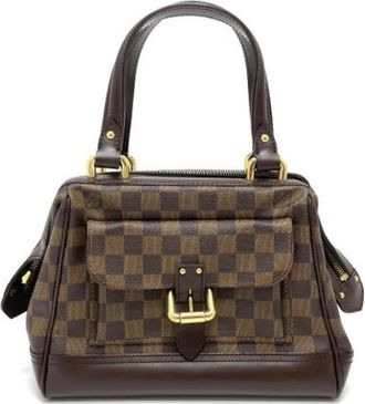 Louis Vuitton Tweedehands Canvas Louis Vuitton tassen - Dames - Vintage Handtas - Bruin - ONE Size - Leer - Vintage
