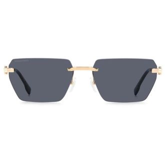 Dsquared2 Sunglasses, male, Yellow, Size: 58 MM Metal Geometric Sunglasses for Men