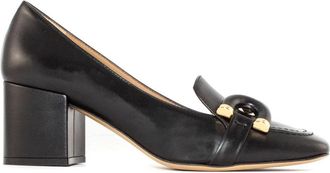 Roberto Festa Milano Zwarte Leren Haraby Loafer - Dames - Pumps - Zwart - 36 EU - Leer - Schoenen