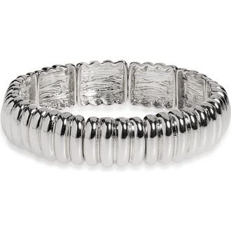 Nordstrom Puffy Stretch Bracelet in Silver at Nordstrom Rack