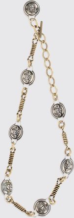 Versace Collana girocollo in ottone con iconico pendente Medusa