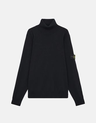Stone Island Mens T Neck 5100025 Sweater Black - Size: 38