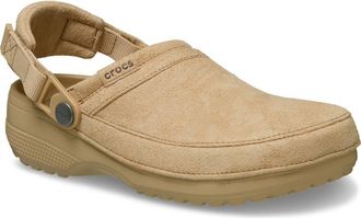 Crocs Classic Crafted Faux Suede Clog in Cashew at Nordstrom Rack, Size 10