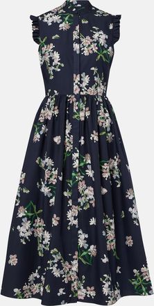 Erdem Vestido midi de algod&oacute;n floral