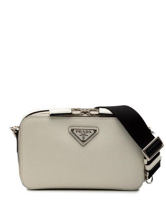 Prada 2013-2025 Saffiano Brique crossbody bag - Wit