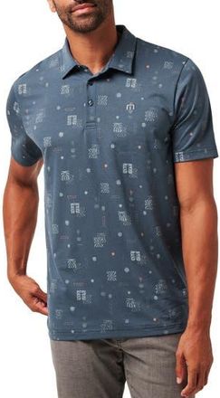 Travis Mathew Quick Trip Polo in Mood Indigo/Vintage Indigo at Nordstrom Rack, Size Medium