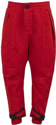 Dolce & Gabbana Rode Cargo Broek Relaxed Fit