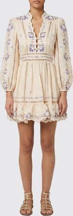 Zimmermann Abito Patience Zimmermann in lino con stampa floreale