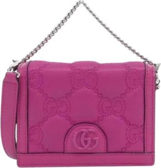Gucci Pre-owned Mini Bags, female, Pink, Size: ONE SIZE Pre-owned Mini Shoulder Bag