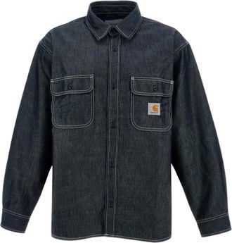 Carhartt Work in Progress Navy Blue Logo Shirt