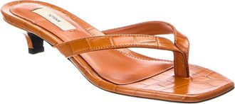 Toteme Croc-Embossed Sandal