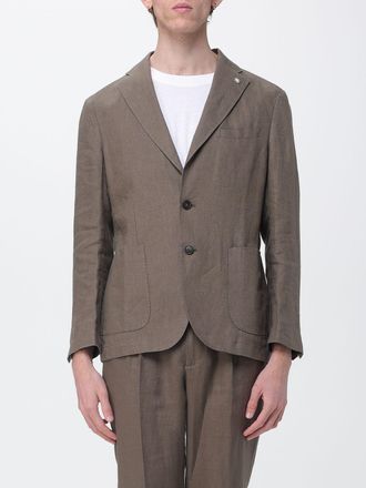 Manuel Ritz Blazer a monopetto in lino Manuel Ritz