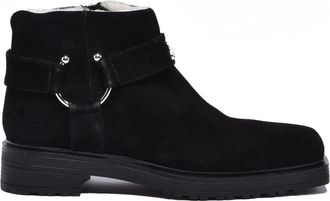 Patrizia Pepe Black Suede Rubber Womens Suede Chukka Boot