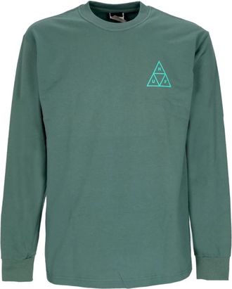 HUF Driehoek Lange Mouw Tee Set - Heren - Longsleeves - Groen - S - Katoen - Tops