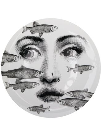 Fornasetti Piatto illustrato - Bianco