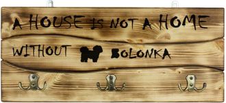 OEM Bolonka, Bolonka Rusa Colorida: Percha Con Forma De Perro, Expositor De Medallas, Decoraci&oacute;n Del Hogar De Art-dog