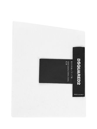Dsquared2 Cotton Pocket Square - White