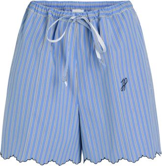 Patou Bermuda a righe con coulisse - Blu