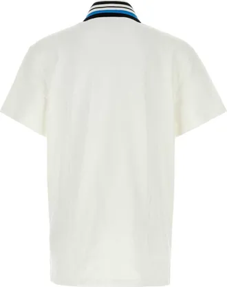 Loewe Piquet Cotton Polo Shirt - White
