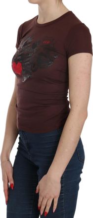 Exte Hearts Short Sleeve Casual T-shirt Womens Top