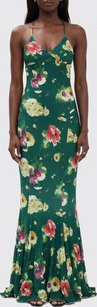 Norma Kamali Abito lungo Norma Kamali in jersey con stampa floreale