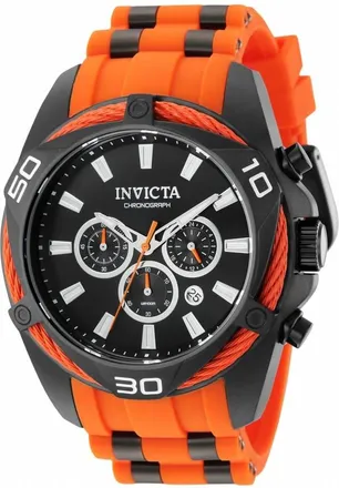 Invicta Bolt Chronograph Quartz Black Dial Mens Watch 43760
