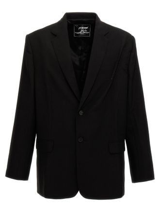 Y / Project Mens Pinched Logo Blazer