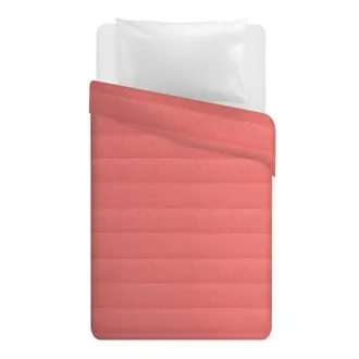 KASANOVA Trapuntino singolo 160x250 cm corallo tinta unita