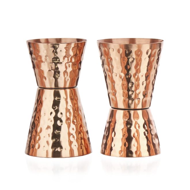 NKlaus 2x Jigger 4 cl 6cl Barmaß Doppelmessbecher aus 100% reinem Kupfer - Perfekt für Cocktails wie den Moscow Mule mit 40 ml und 60 ml Fassungsvermögen1424 ab 17,09 €