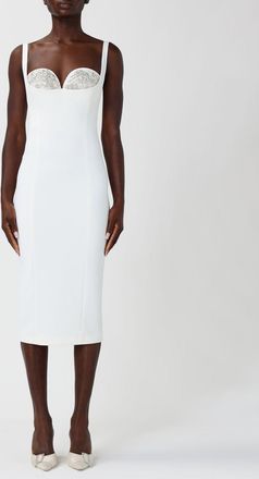 Elisabetta Franchi Abito midi Elisabetta Franchi in cr&ecirc;pe con strass