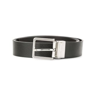 Emporio Armani Belts, male, Black, Size: ONE SIZE Leather belt
