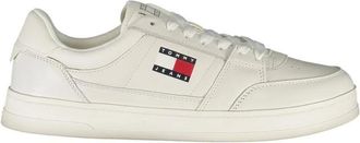 Tommy Hilfiger Schoenen, Heren, Wit, 42 EU, Leer, Leather Sneaker