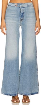Mother Wide Leg Roller Jeans In Fight For Your Right