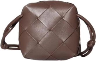 Bottega Veneta Leren schoudertassen - Dames - Schoudertassen - Bruin - ONE Size - Leer - Tassen