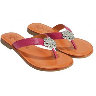 Brighton Womens Aster Thong Sandals In Orchid