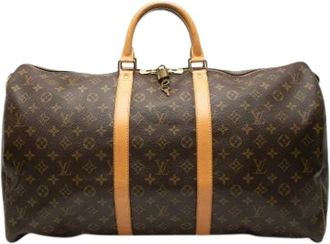 Louis Vuitton Pre-owned Weekend Bags, female, Brown, Size: ONE SIZE Pre-owned Keepall 55