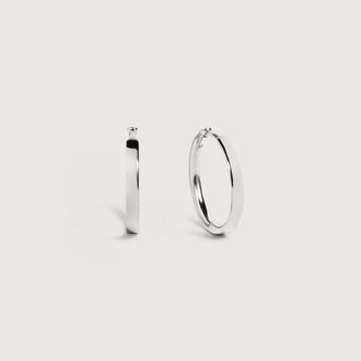 Monica Vinader Sterling Silver Essential Small Hoop Earrings