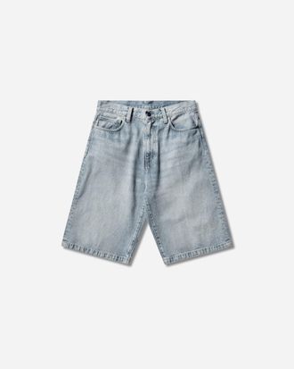 Carhartt Work in Progress Men s Langdon Shorts Blue (Stone Washed)
