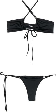 The Attico Halterneck Side-tie Bikini