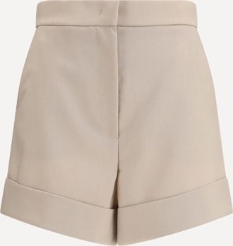 Max Mara Mohair and silk canvas Shorts Female 42