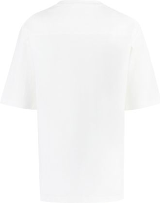 Jil Sander Womens Cotton Crew-Neck T-Shirt White T-Shirts & Jerseys