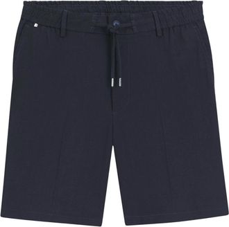 HUGO BOSS Oxford Shorts H-Kane 1-Rds-Shorts - Heren - Korte Broeken - Blauw - W40 - Linnen - Korte Broeken
