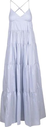 Black Coral Long Lam&eacute; Dress - White/Lilac