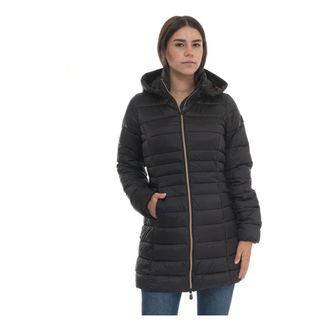 Save The Duck Jassen, Dames, Zwart, 2Xl, Leer, Reese Lange Jas