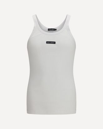 Dolce & Gabbana Cotton printed tank Top Male 54