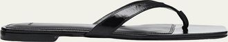 Vince San Juan Patent Leather Flat Thong Sandals