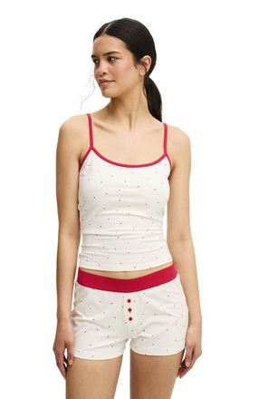 Cotton On Womens Dreamy Soft Boyshort in Coconut Milk Spicy Red at Nordstrom, Size X-Small