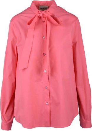 Semicouture Pink Cotton Elastane Shirt