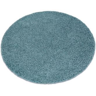 RugsX Rugsx - Alfombra Soffi Circulo Shaggy 5cm Azul Blue Circulo 160 Cm